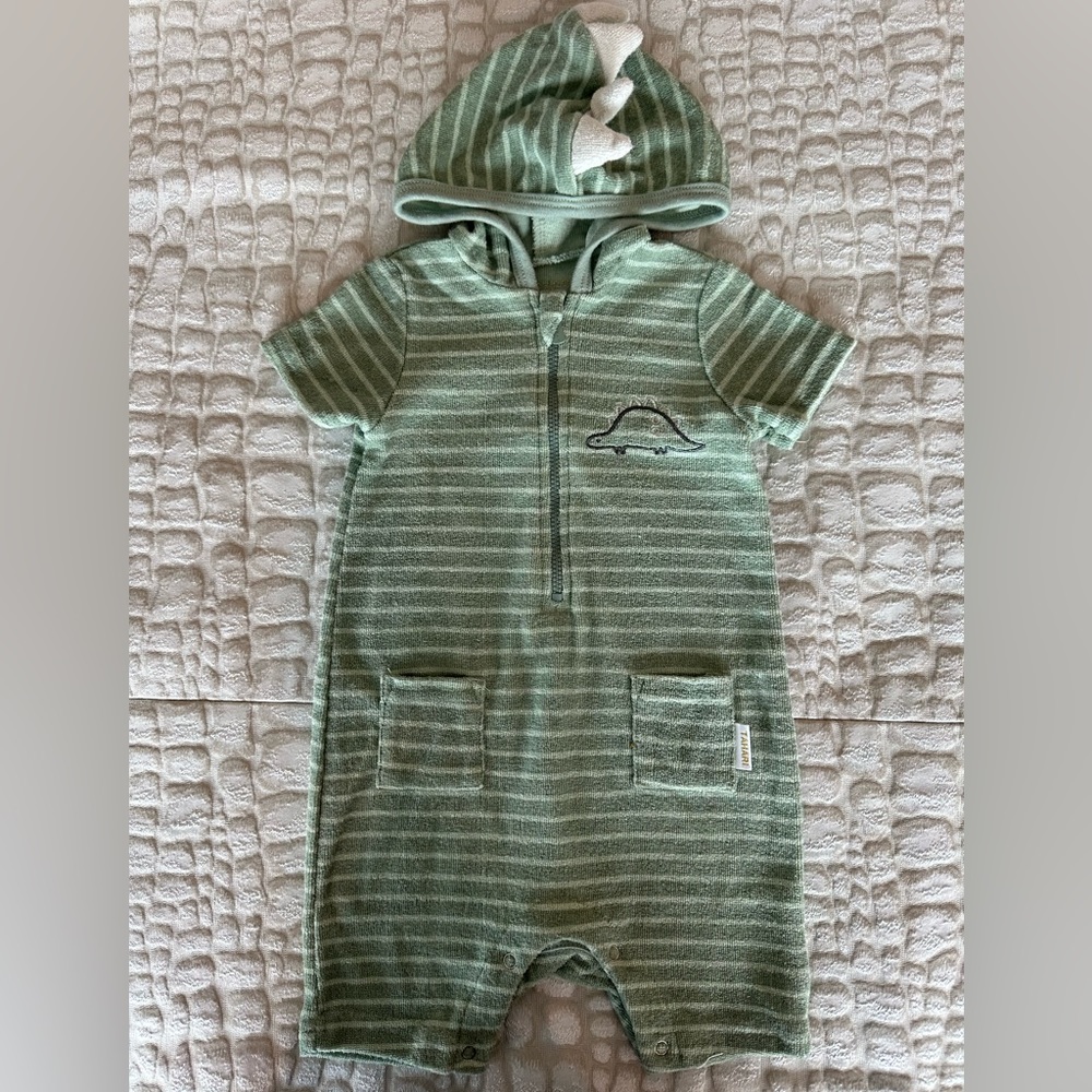 Dinosaur Swim Towel Romper